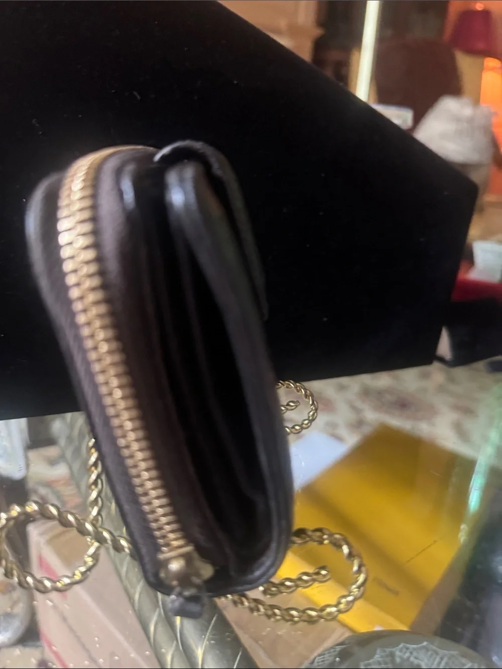 Gucci Black Embossed GG Leather Compact Wallet